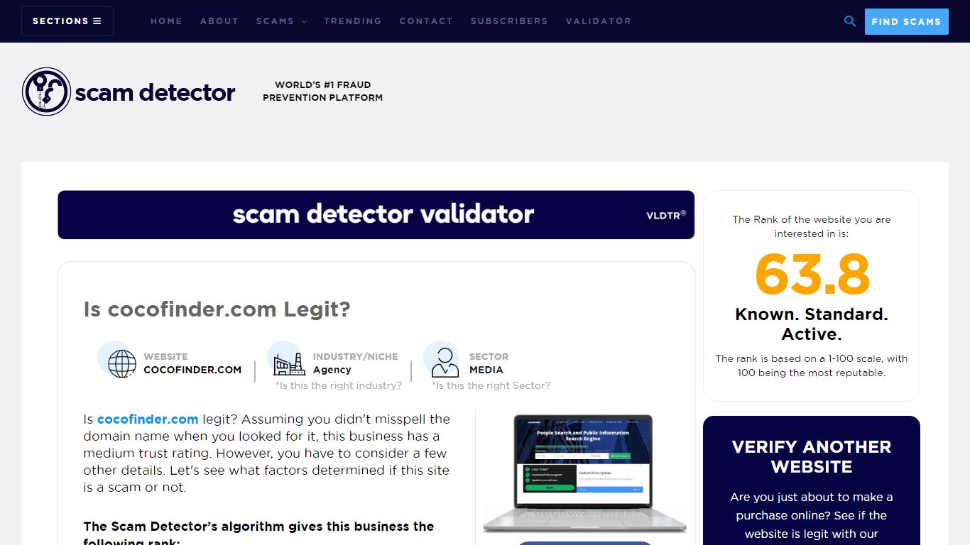 cocofinder.com Review - Scam Detector